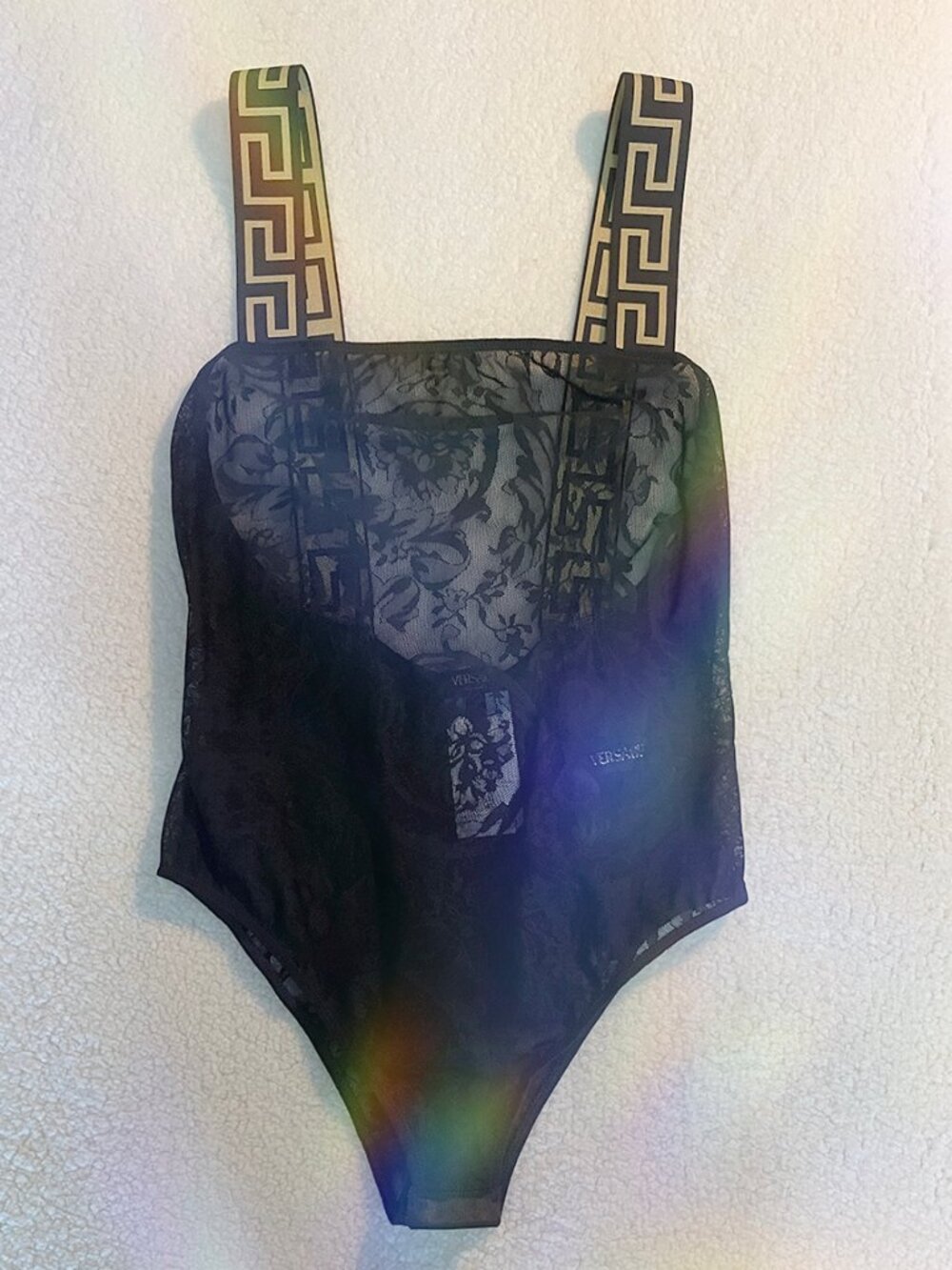 Versace La Greca Lace Bodysuit- Size 3 *BNWT*